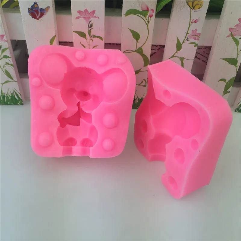 Силиконовая форма в форме мыши мягкая для сладостей сыра стерео 3D кухонная