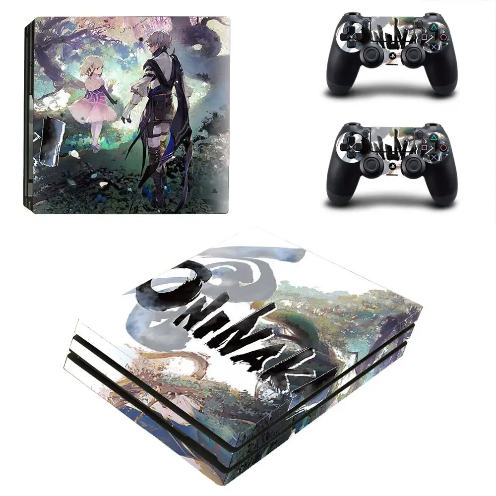 ONINAKI PS4 Pro кожи виниловая наклейка, стикер для sony Playstation 4 консоли и 2 контроллеры PS4 Pro кожи Стикеры