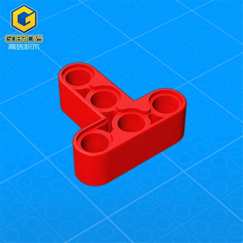 [Gobrick] GDS-670 строительный блок (№ 60484)T-BEAM 3X3 с отверстием 4 8-3x3T перфорированная рамка