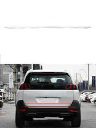 Autocollant de garniture de porte arrière en acier inoxydable, pour Peugeot 5008 GT 2017 2018 2019 2020, accessoires de voiture 