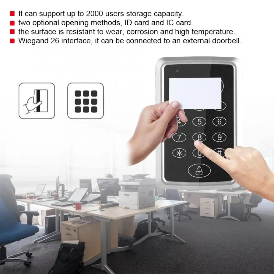 T13 карта Пароль дверь вход система контроля доступа с 5 RFID карты система контроля доступа
