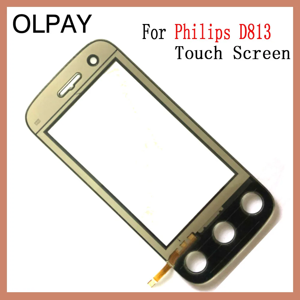 3," дюймов для Philips D813 сенсорный экран дигитайзер стекло передней сенсорной панели черный цвет Бесплатный клей+ салфетки
