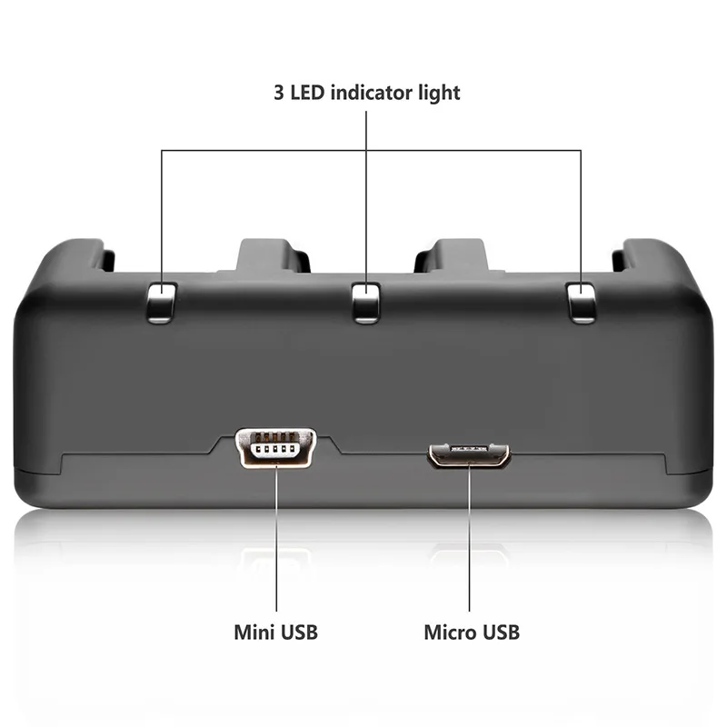 Три порта USB зарядное устройство для GoPro Hero 4 3 камеры для Go Pro экшн-камера аксессуар