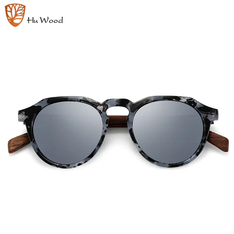 HU WOOD Wooden Sunglasses Men Polarized  Brand Vintage Glasses Women UV400 Protection Fashion Gafas De Sol GR8048_voghion.com