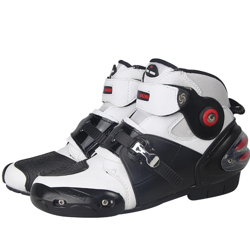 Ботинки в байкерском стиле; PRO-BIKER гоночные ботинки; байкерские кожаные ботинки для мотокросса и езды на мотоцикле; A09003