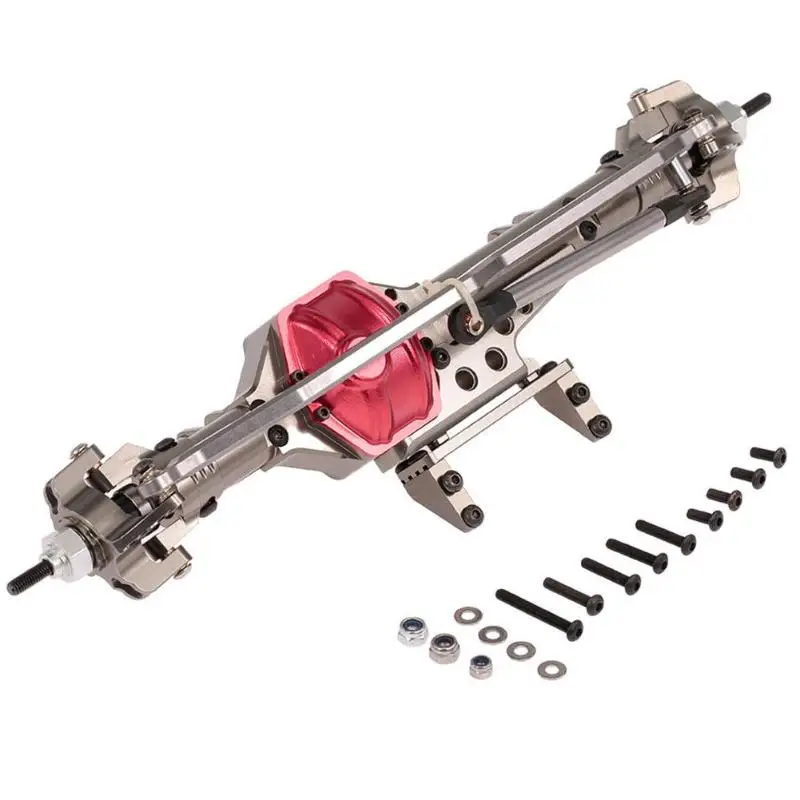 

Metal Alloy Axle Assembly Steel Internal Gear and Drive Shaft Front Axle with Servo Bracket Suit for RC Ghost and RR10 Series