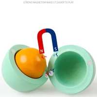 Kids Educational Toys Wooden Diy Creative Magnetic Simulation Colored Eggs Duck Eggs Wooden Children's Play House Toy Set Easter 1