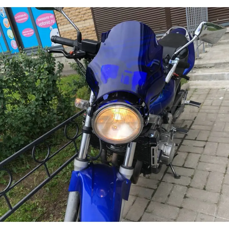 Экран ветрового стекла для 2004- Yamaha YBR 125 250 YBR125 YBR250 ED SPD пользовательские фары боковой монтажный кронштейн