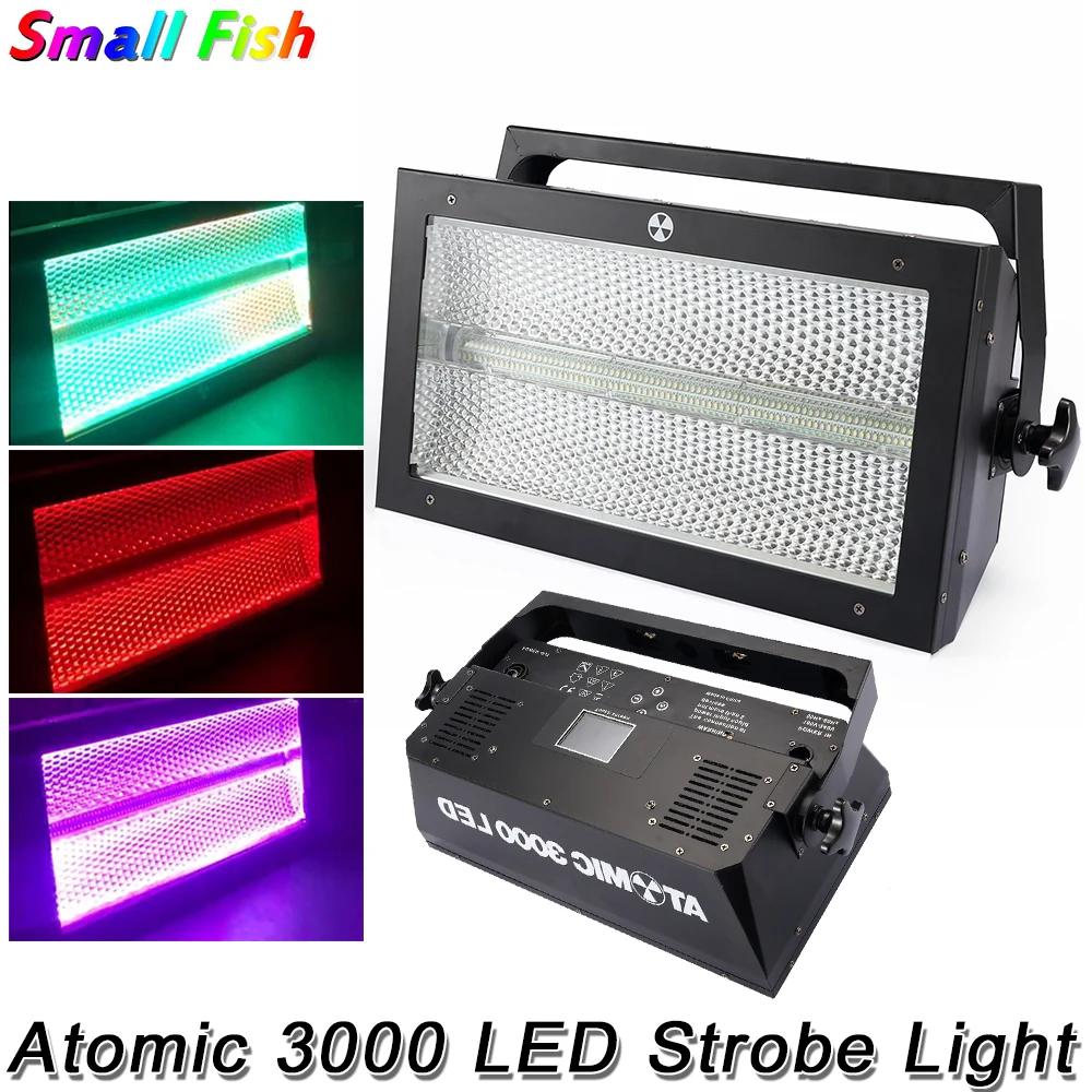 

2Pcs/Lot 3000 LED RGB 3IN1 Stage Flash Light Stage Effect Lighting Party Show Strobe For DJ Disco Dance Party Bar Club Wedding