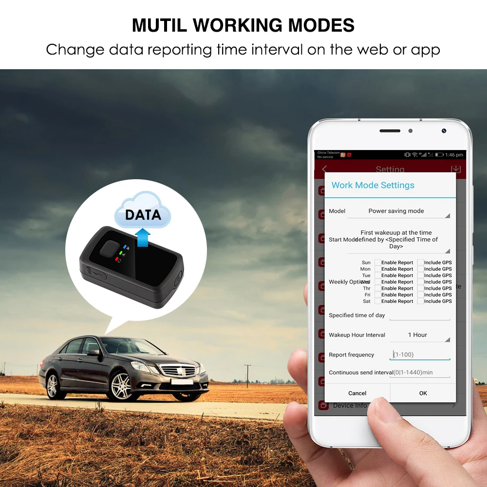MP60 gps трекер портативный мини gps трекер для автомобиля в реальном времени отслеживание 20 гео-забор отслеживание автомобиля 200 дней в режиме ожидания установка