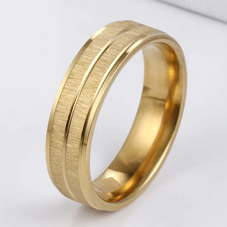 

Personalized Stainless Steel Gold Ring Men Rings Hip Hop Ring Simple Ring Retro Punk Ring Men Jewelry Engagement Wedding Ring