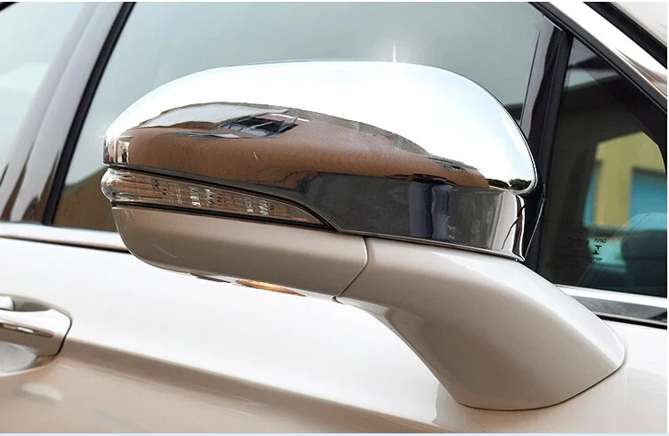 Для Ford Mondeo для Fusion 2013- ABS углеродное волокно печать двери боковое зеркало заднего вида накладка 2 шт