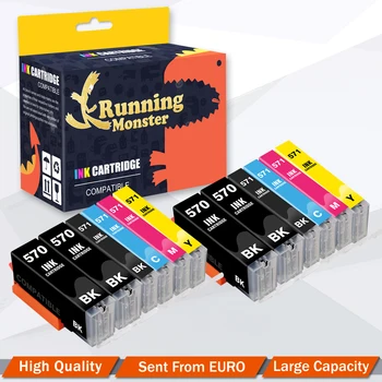 

12pcs Compatible pgi570 cli571 Ink Cartridges For Pixma TS8051 TS8052 TS8053 TS9050 TS9055 TS5050 TS5051 TS5053 TS5055