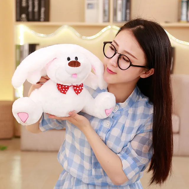 Electronic Stuffed Plush Toy Rabbit Talking Flapping Ear Speaking Bunny Antistress Cartoon Animal Decor Pet Toys For Children 2