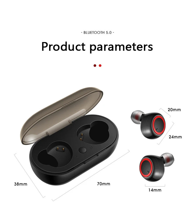 OTTWN TWS мини 5,0 горячие стиль Bluetooth наушники с зарядным Баном 3D стерео беспроводные наушники с двойным микрофоном истинный беспроводной
