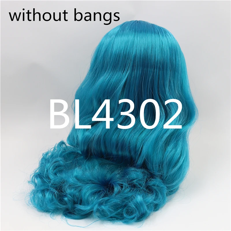 d DBS blyth кукла ледяной парик rbl скальп и купол волнистые волосы для DIY пользовательские куклы - Цвет: d