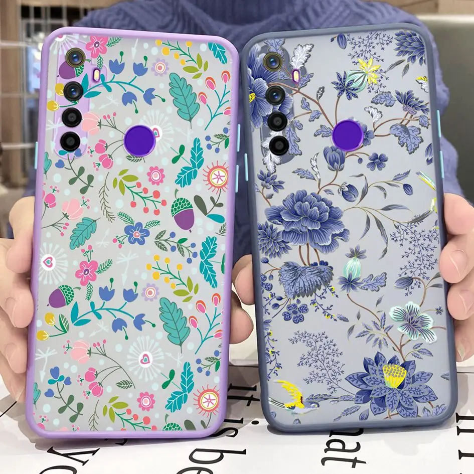 Цветочный чехол для OPPO Realme 5i 6i роскошный матовый 5 6 Pro RMX2061 Realme6 i бампер | Мобильные
