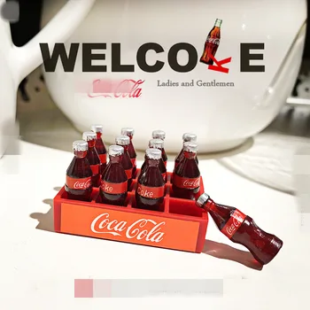 

12piece/lot 2cm classical very small Cola Figure Model PVC figures with base