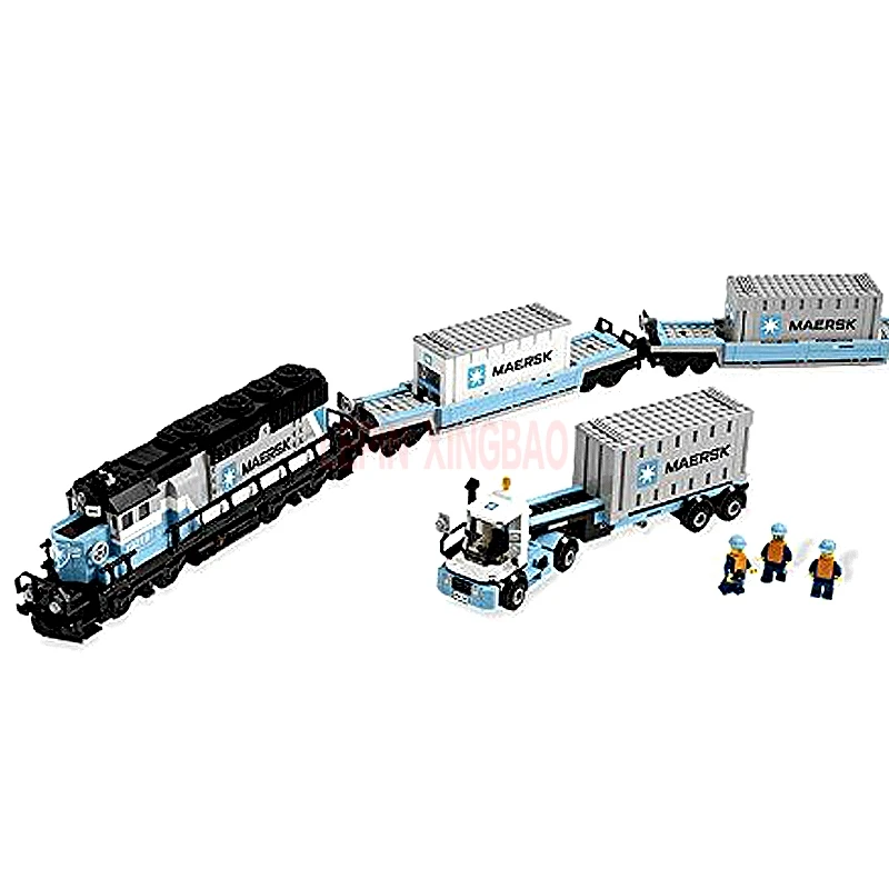 LP 21006 1234 шт Подлинная техническая конечная серия поезд maersk набор строительных блоков Кирпичи leleings игрушки Клон 10219