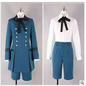 

Black Butler Japanese Anime Men Party Cosplay Costumes Halloween British Style Ciel Phantomhive Cos Prince Jackets T-shirt Short