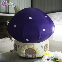 Бинго®3 м Высокое надувные анимационные персонажи загородный грибной домик надувных Аттракционов украшения для развлечения детей