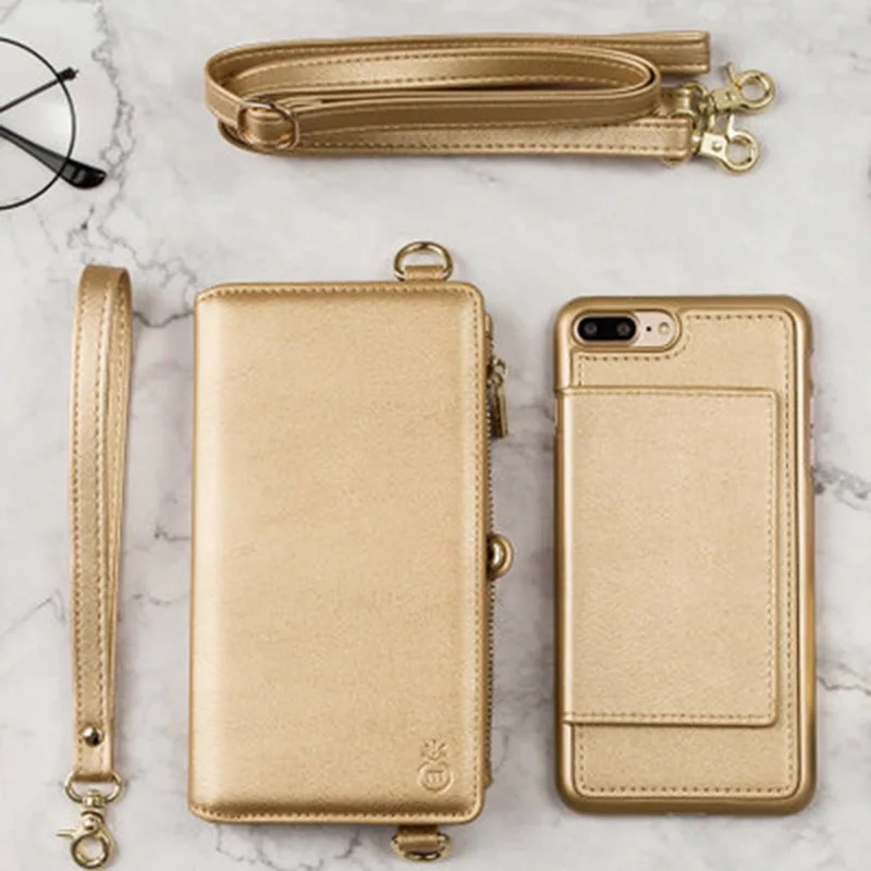 

Leather Zipper Flip Wallet Case For iPhone X XR XS 11 Pro Max 8 7 6 6S Plus Phone Cover For Samaung Galaxy Note 9 S8 S9