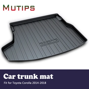 

Mutips Car Cargo rear trunk mat For Toyota Corolla E170 2014 2015 2016 2017 2018 Styling Boot Tray Anti-slip mat Accessories pad