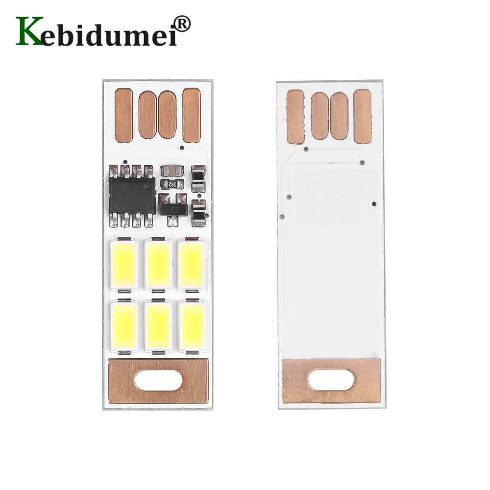 Мини USB Power 6 светодиодный светильник карманная лампа для карт переносная ночного