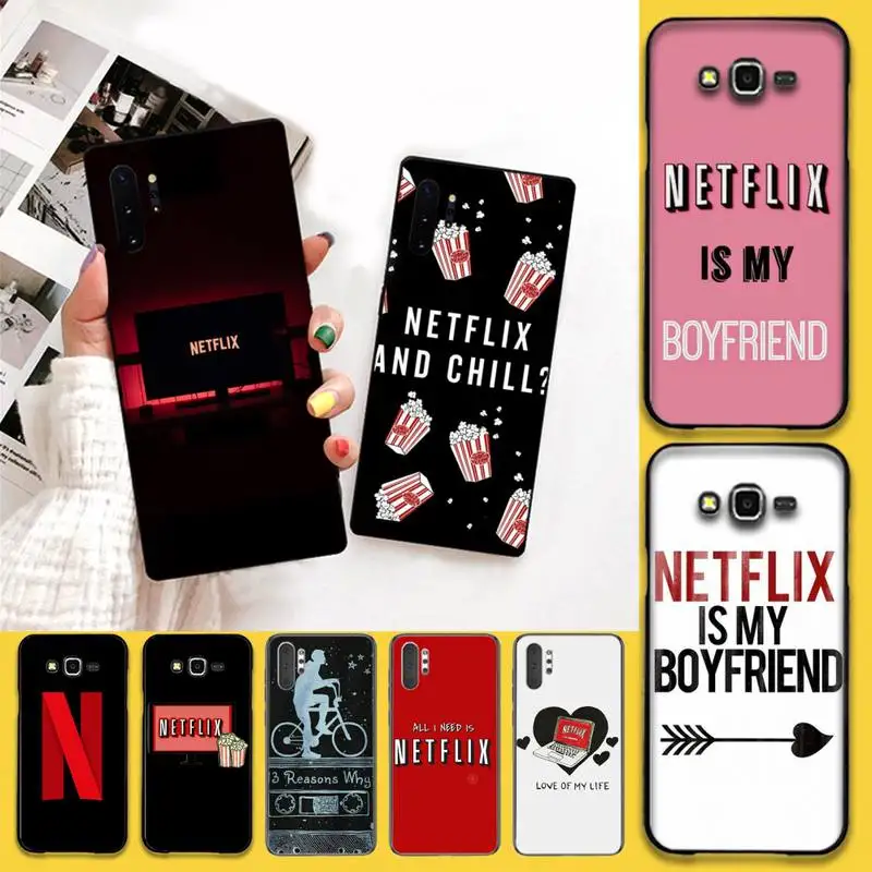 HPCHCJHM часы Netflix ТВ шоу шикарный милый чехол для телефона Samsung Galaxy J7 J8 J6 Plus 2018 Prime Note 7 8