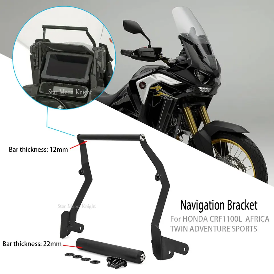 Supporto GPS Per Moto Baceyong - Staffa Per Telefono E Navigatore, Compatibile Con Honda CRF1100L Africa Twin Adventure Sports 2020 - Foto 5