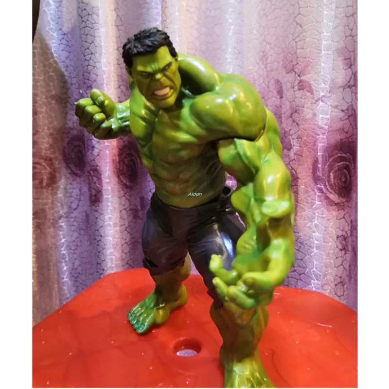 

10" The Avengers Superhero Hulk Robert Bruce Banner Decoration Iron Man Batman PVC Action Collectible Model Toy BOX 26CM Z2705