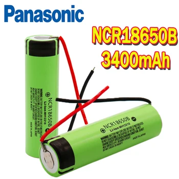 

Panasonic Original 18650 battery 3400mah 3.7v lithium battery NCR18650B 3400mah Suitable for flashlight battery +DIY wire