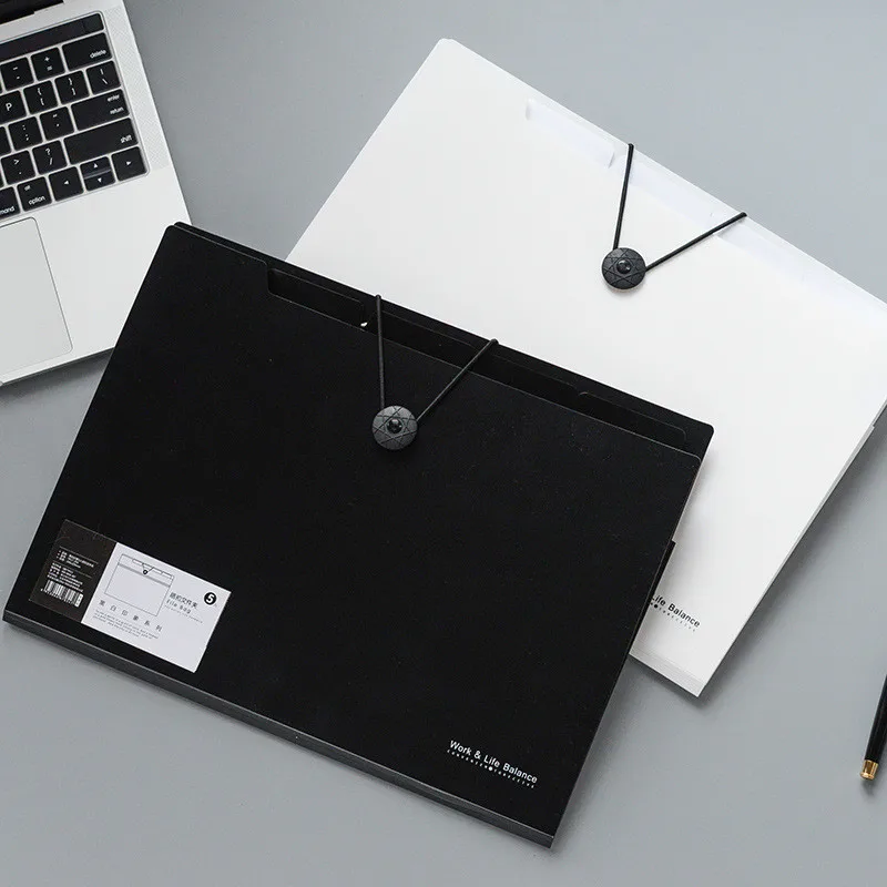 

Black-and-white Impression: Pure Color, Simple 5-folder, Multi-folder, 8-folder, 12-folder Bag For Entrance Examination Papers