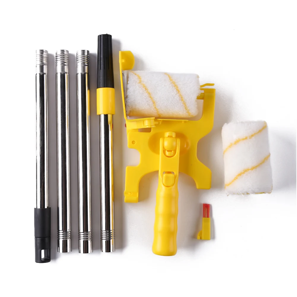 chinese brush Multifunctional Clean-Cut Paint Edger Roller Brush Household Home Wall Ceilings Decorative Painting Tools Kit with Rod and Tray wide paint roller