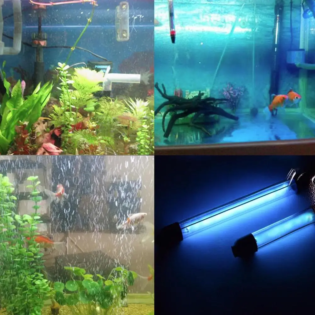Аквариумные лампы UVC, стерилизатор, ультрафиолетовая лампа, аквариумные лампы, погружные УФ-дезинфекции, очистка воды, очиститель