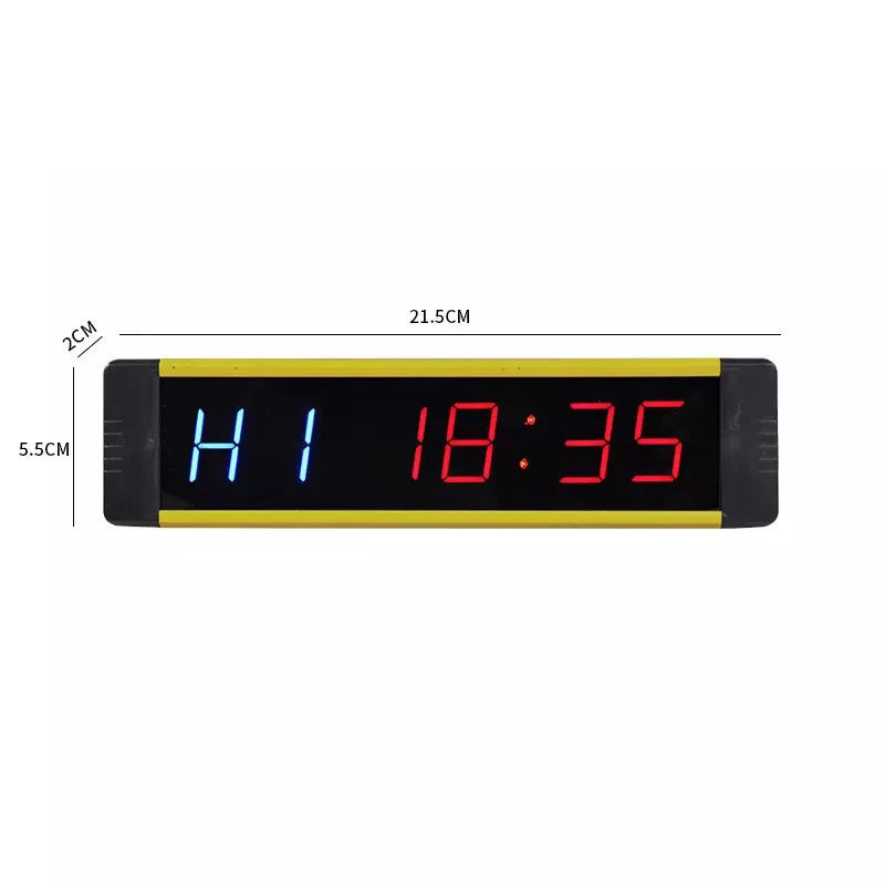  1'' Portable Led Electrical Mini Crossfit Timer Digital Wall Clock Gym Timer With Countdown/Count U - 4000107352958