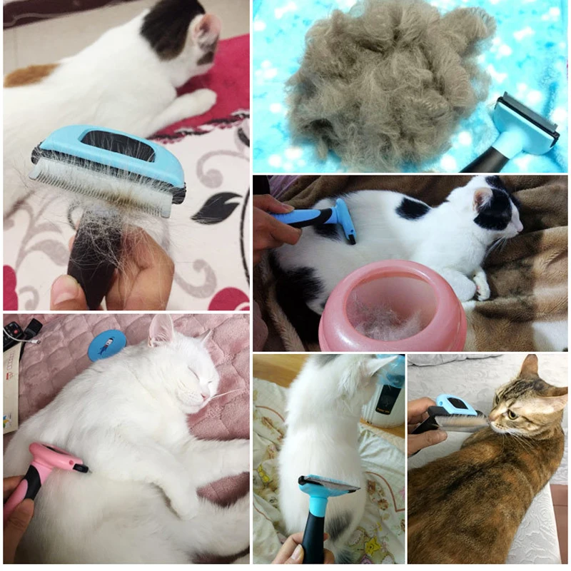 Домашними животными, котом, собакой; Щетки Расчески Съемная Clipper прикрепление гребень для удаления волос Уход за лошадьми триммер гребень для Аксессуары для домашних животных
