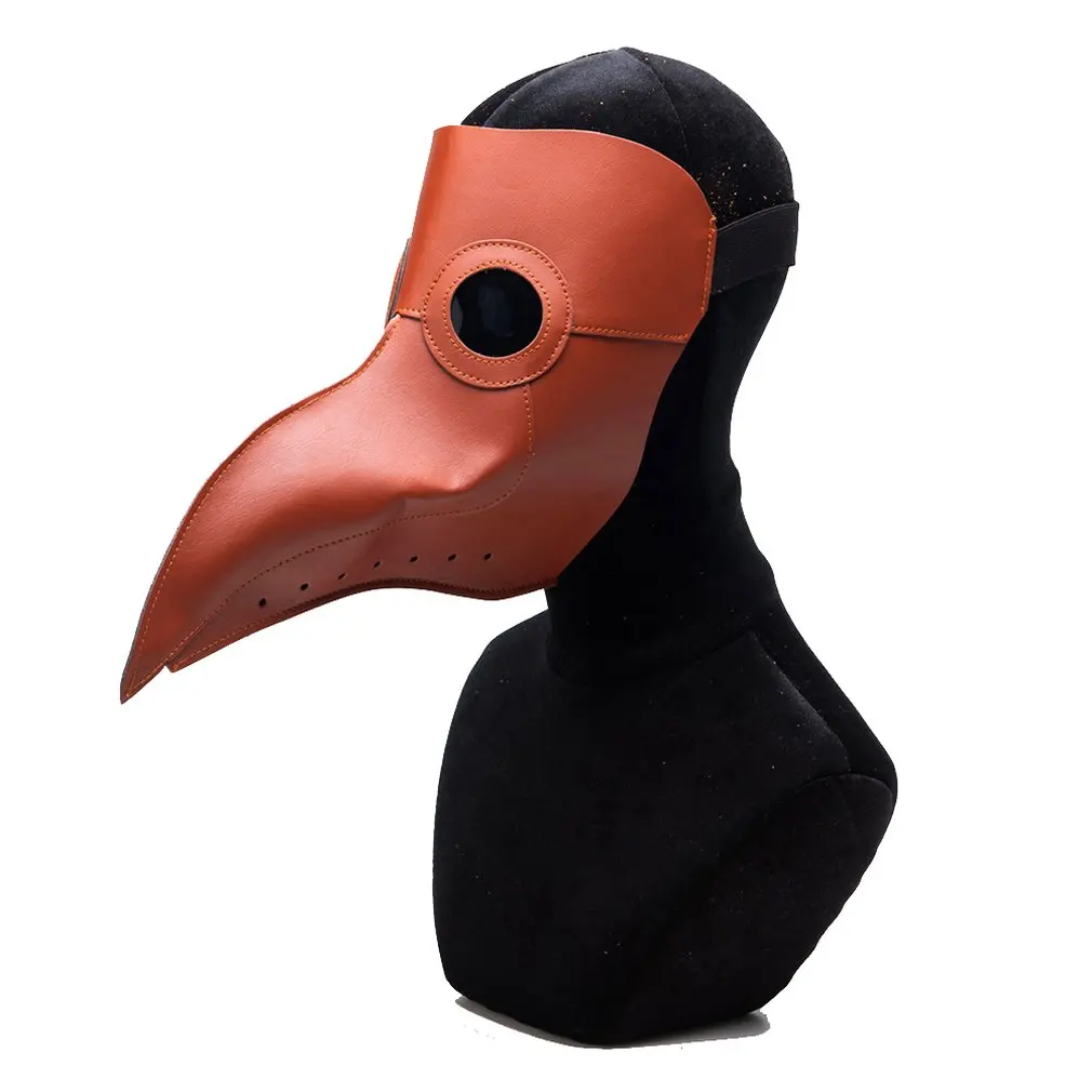 Маска с клювом Косплей черно-белое зеркало Хэллоуин птица рот маска Чумного доктора маска вороны Мульти Стиль