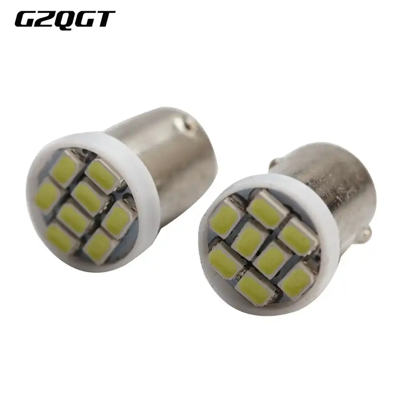 100X супер яркие BA9S 8 SMD 1206 LED T4W 8SMD 3020 светодиодные лампы номерного знака белый