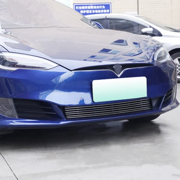 Подходит для Tesla модель S высокое качество Нержавеющая передняя решетка хромированной отделкой в сборе для девочек