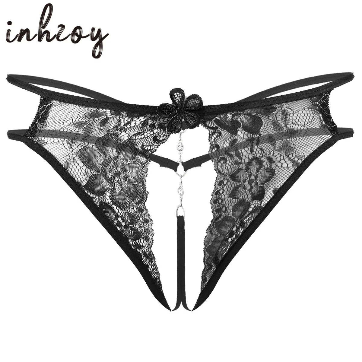 

Gay Mens Sissy Crotchless Panties Ultra Thin Hole G String Lace See Through Crossdress Thong Briefs Porno Underwea Lingerie