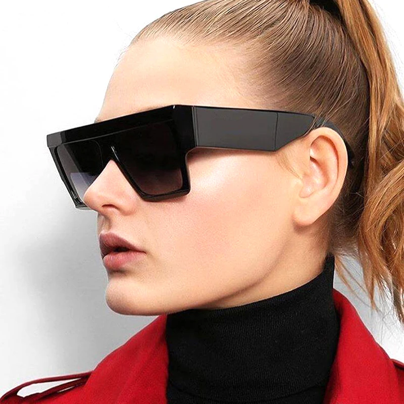 

COLOURD Retro Flat Top Oversize Square Italian Sunglasses Vintage 2019 Big Sun Glasses Oversized Summer Shades for Women