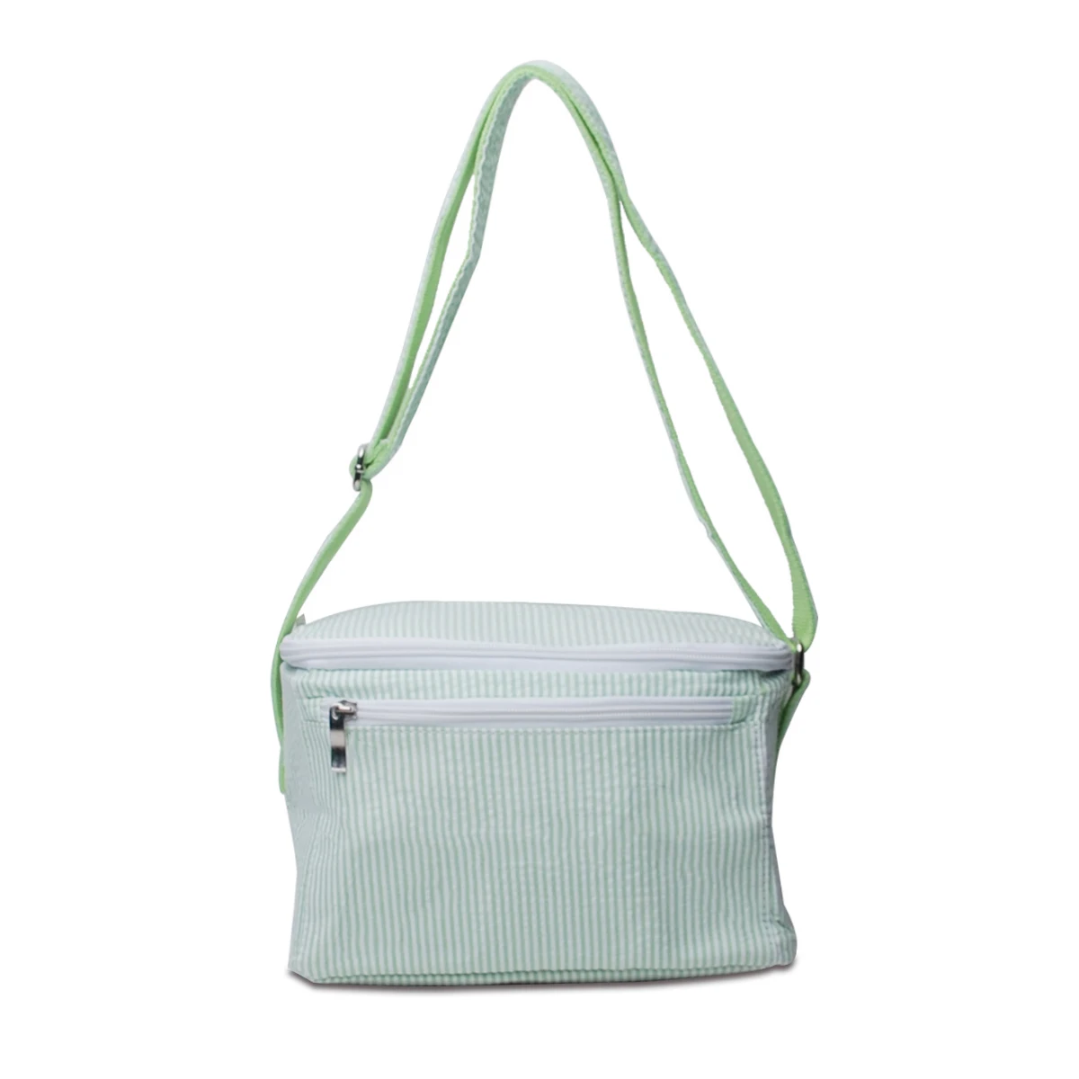 RTS 5 Pcs Retail Girl Seersucker Lunch Box Summer Picnic Trunk School Kids Rectangle Food Carrier Gifts Cooler Bag With Zipper