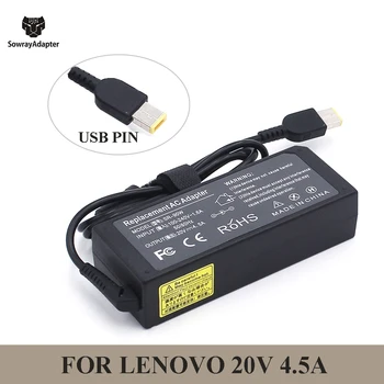

90W 20V 4.5A USB PIN AC Adapter Laptop Charger For Lenovo G405s G500 G500s G505 G505s G510 G700 Thinkpad ADLX90NCC3A ADLX9 E540