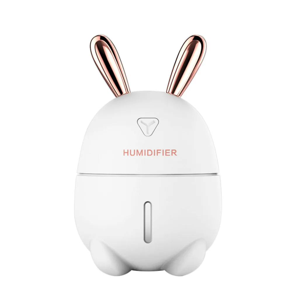 300ML with LED Night Light for Home Car USB Fogger Mist Maker Ultrasonic Air Humidifier Aroma Essential Oil Diffuser - Цвет: Белый