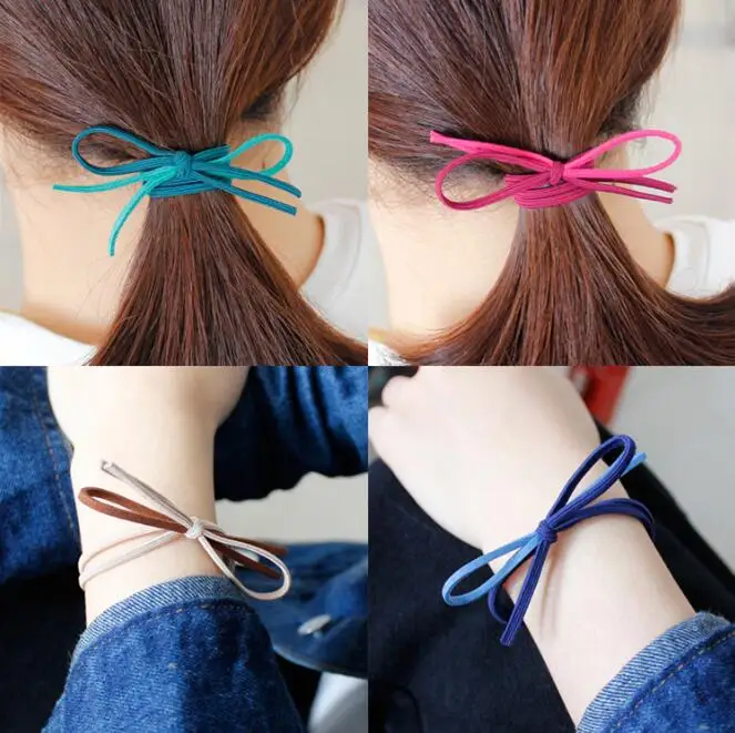 Base de Borracha Lote Faça Você Mesmo Simples Multi Base Banda Elasticidade Bowknot Dupla Articulação Bandas Cabelo Ferramenta Estilo Acessório Ha1643 500 Pçs –