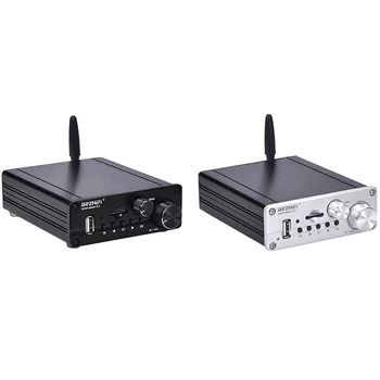 

BRZHIFI 50Wx2+100W Subwoofer High-Power Digital Small Power Amplifier HIFI Fever Level 3116 Bluetooth 5.0 TF Amplifier