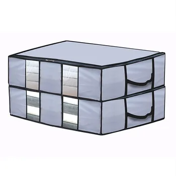 

Underbed Storage Bags for Clothes Comforter Quilt Duvet Foldable Organizer Container Under Bed Storage Bags Boxes Large Capacity