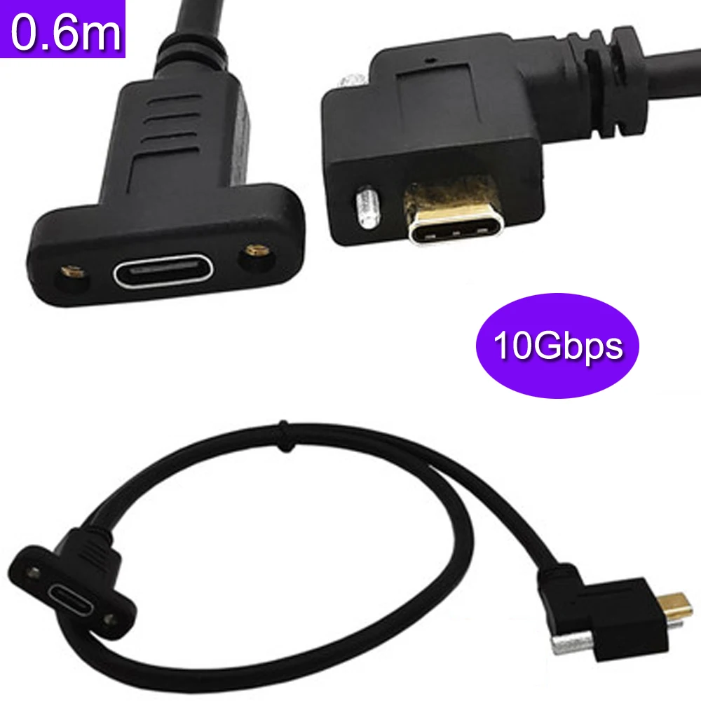 Боковой изгиб ремень крепежный винт 4K60hz позолоченный 16-core USB3.1 Тип-C мужчин и