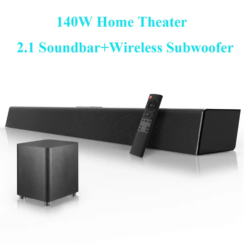 home theater soundbar with wireless subwoofer